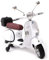 ATAA CARS Vespa Klassiker mit offizieller PX 150 Piaggio Lizenz - Weiß - Elektromotorrad für Kinder mit 12V Batterie
