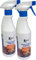 Katifa Pack 2x600gr. Espuma Limpiacristales de chimeneas y Estufas, pulverizador. Limpia con 1 Sola aplicación. Desengrasa Parrillas, barbacoas, Elimina hollin, Grasa,etc.