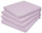 Rollmayer 4er Set Stuhlkissen Stuhlauflage Sitzkissen Sitzpolster Auflage für Stühle in Haus und Garten Kollektion Vivid (Puderrosa 10, 40x40x4cm)