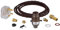 Premium-Lampen-Set, antikes Messing, Sicherheitsschalter B22, Lampenfassung mit gedrehtem braunem Flex und 3 A UK-Stecker