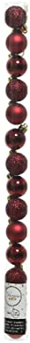 Kaemingk Christbaumkugeln Bordeaux 14 Kugeln 3 cm Weihnachtsdeko