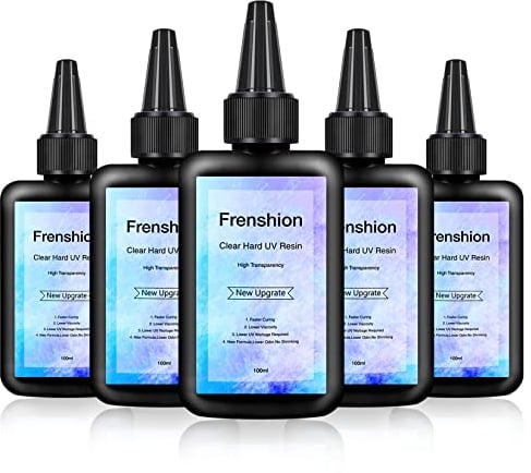 UV Resin-500g Upgrade 1 Minute Quick Cure! Hartes kristallklares Epoxidharz, UV-Kleber, UV-Härtung, sonnenlichtaktivierter Harzkleber für die Schmuckherstellung, Gießerei und Beschichtung