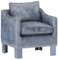 vidaXL Sessel Clubsessel Cocktailsessel Loungesessel Relaxsessel Polstersessel Armsessel Ledersessel Ruhesessel Grau Echtleder 63x55x60cm