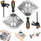 NAYE Right Angle Clamp,90 Degree Corner Clamps for Woodworking Jigs,Wood Clamps for Cabinet Frame Drawer,4 Quick Grip Bar Clamps Wood Working Accessories Included