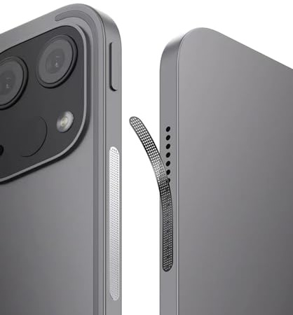 Staubschutz für Lautsprecher aus Metall, staubdicht, für iPad Pro 11 Zoll, 13 Zoll, iPad Air 6, Air 5, Air 4, Mini 6, Mini 7 2024 (2 Sets/Silber)