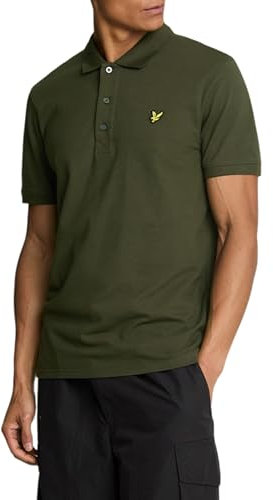 Lyle & Scott Plain Polo Shirt Olive M