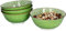 Ritzenhoff & Breker 4er Geschirrset Müslischüssel Lime Sao aus Porzellan mit 15,5 cm Ø und 7,2 cm Höhe I Bunte Schalen für Diverse Snacks und Antipasti I Spülmaschinenfest