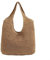 FJZFXKZL Borsa Mare Paglia, Borse a tracolla da donna intrecciata tessuto femminile moda femmina borse in rattan borse di grande capacità estate spiaggia sacchetti di paglia casual tote borse(Brown)
