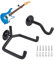 GOLRISEN 2 Stück Gitarrenhalter Wand Gitarren Wandhalterung Schräg Guitar Hanger Wall Gitarrenhalterung Gitarren Halterung Wand für Akustikgitarre, klassische Gitarre, E-Gitarre, Bass, Ukulele