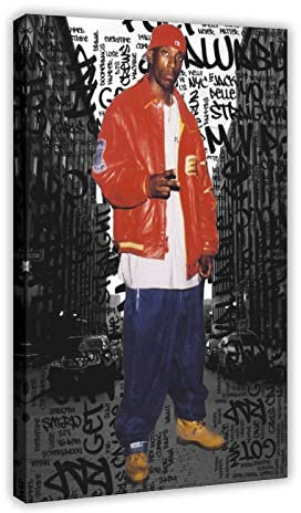 Hiphop Rapper Mc Big L Teufel Son 23 Leinwandposter Wandkunst Dekor Kunstdruck Bild Gemälde für Wohnzimmer Schlafzimmer Dekoration Rahmen Stil 50 x 75 cm