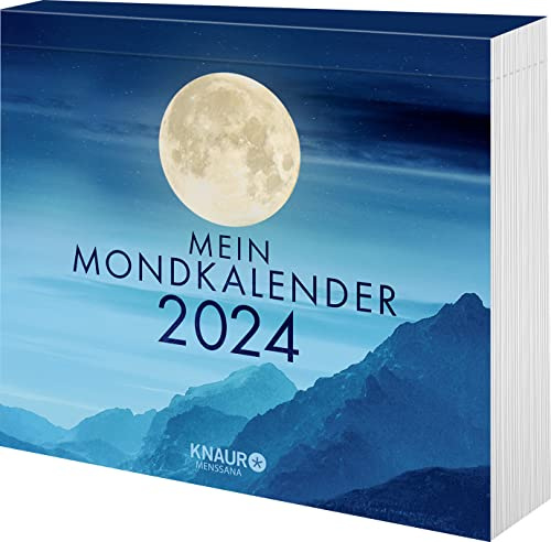 Mein Mondkalender 2024: Abreißkalender zum Aufstellen u. Aufhängen, Tageskalender mit Inspirationen für jeden Tag, Informationen zu Mondeinflüssen, Namenstagen u. Jahresfesten
