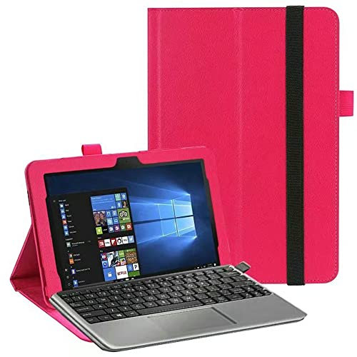 for ASUS Transformer Mini T103HA Tablet Cover, Ultra Slim Folio Stand Lightweight Leather Case for Asus Transformer Mini T103 T103H T103HAF 10.1 (Peach Red)
