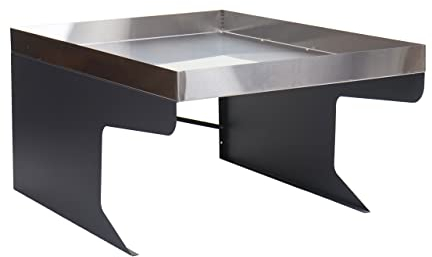 Garaje para robot cortacésped XL con jardinera HWC-G60, techo para cortacésped, metal, 47 x 70 x 100 cm, acero inoxidable, antracita