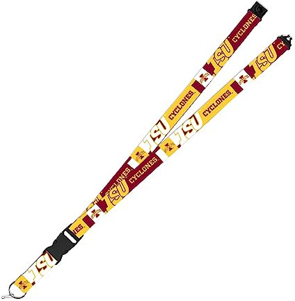 Rico Industries NCAA Iowa State Cyclones Umhängeband mit Sicherheitsverschluss, Unisex, 48,3 x 2,5 cm, Flash
