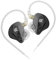 keephifi KZ EDXS -KZ Auriculares intraurales de 10 mm KZ in Ear Monitor, Controlador dinámico HiFi 3D, KZ IEM in Ear con Sonido de Alta resolución y Cable Desmontable (Sin micrófono)