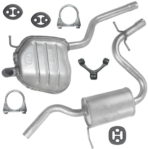 Polmo Schalldämpferset Auspuffanlage Auspuff für Octavia 2 II 2004-10/2008 1.6 FSI
