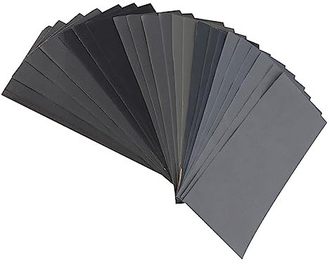 BESTonZON 5pièces Papier De Ponçage Sec Et Humide Résistant à Eau Kit Polyvalent Pour Poncer Et Auto Usage Professionnel Couleurs Aléatoires