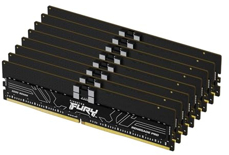 Kingston FURY Renegade Pro EXPO 256GB 5600MT/s DDR5 ECC Reg CL28 DIMM (Kit of 8) Memory Overclockable ECC registered DIMM- KF556R28RBE2K8-256