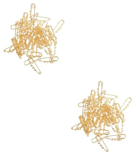 Operitacx 100stücke Sicherheitsnadeln Mit Löchern Für DIY-broschen Robuste Metallnadeln Für Schicke Accessoires Für Hüte Schals Und Mehr Design