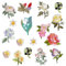 17 Stück Blumen Patches zum Aufbügeln, Blume Aufnäher Kinder, Flicken zum Aufbügeln, Aufnäher zum Aufbügeln, Bügelbilder für Textilien - Kleidung, Jeans, Taschen, Dekoration -14 Muster