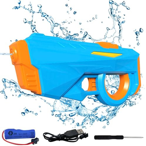 Morofme Electric Water Gun for Adult Kids Automatic Water Soaker Gun Toy Powerful Squirt Guns High Capacity Water Pistol Water Blaster Summer Pool Beach Water Fighting Play Water Toy