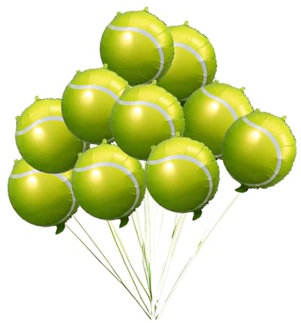 Toyvian 10 Stück Grüner Tennis-Party-Ballon Tennisball Große Luftballons Tennis-Party-Dekoration Für Sport-Motto-Geburtstag Frauen Männer Dekoration Partyzubehör 45 7 Cm