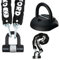 Motorbike Security Kit - Oxford HD 1.5m Chain Lock OF157, D Lock, Disc Lock Motorbike, and Task Force Ground Anchor LK408 Secure Motorcycle Lock, Hardened Steel, Double Locking, 10mm Links