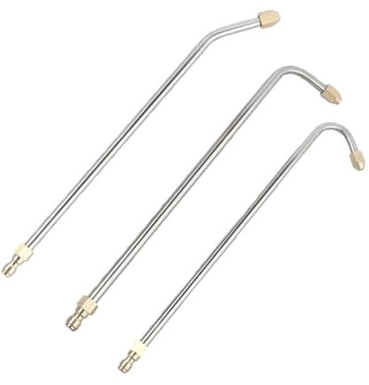 COOPHYA 3stücke Hochdruckreiniger Zubehörset Teiliges Mit Gewinkelter Hochdrucklanze Für Schwer Zugängliche Bereiche Wie Dachrinnen Und Hohe Oberflächen Erweiterte Reichweite Für