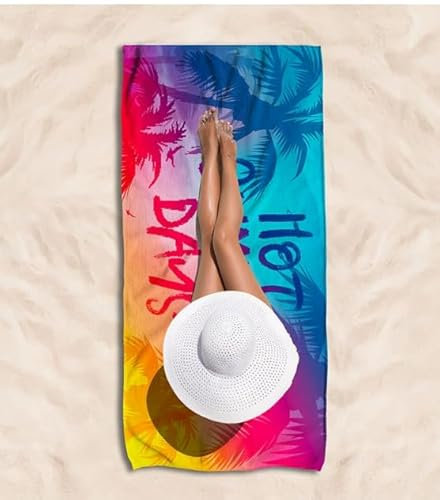 Tolenre Strandtuch Mikrofaser Handtuch Groß 90x180cm, Strand Handtücher Groß, Mikrofaser Schnelltrocknend Leicht, Badetuch Strandtuch Sandfrei, für Damen Herren Reise Urlaub Schwimmen Sauna Yoga