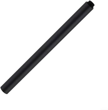 Alcachofa de ducha redonda de 30 cm, de acero inoxidable, extensión de 1,8 cm, tubo de extensión de ducha de mano para baño (negro)