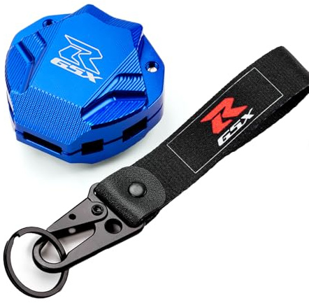ZESIDIMO Für SUZUKI GSX-R GSXR 600 750 1000 GSX-8R GSX8R GSXR600 GSXR750 GSXR1000 GSX-R600 GSX-R1000 Motorradzubehör Schlüsseletui Aluminium Schlüsselanhänger Schutzhülle und Schlüsselanhänger