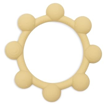 Jollein Beißring Baby – Sun, Honey – Zahnungshilfe Baby – BPA-Frei – Silikon Beissring Baby – Baby Spielzeug – Beißhilfe bei Zahnungsschmerzen