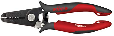Wiha Z49718003SB Electronic Wire Stripper, Red/Black, 180 mm