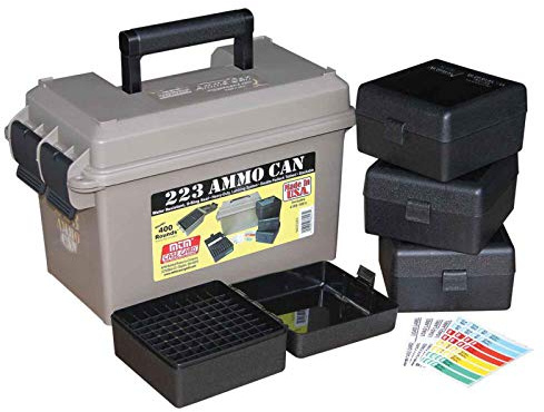 MTM ACC223 Ammo Can Combo, Holds 400 Rounds, Bulk Ammo Storage, USA Made, Dark Earth