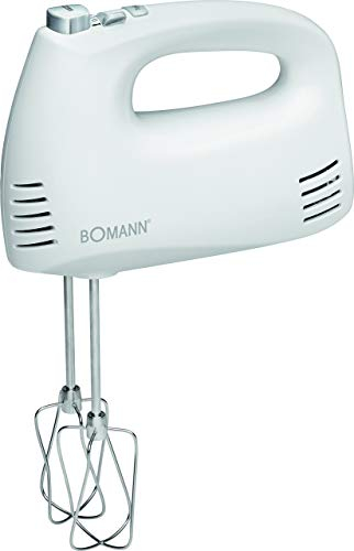 Bomann 603810 Batidora de Varilla, 300 W, Plástico, 5 Velocidades, Blanco