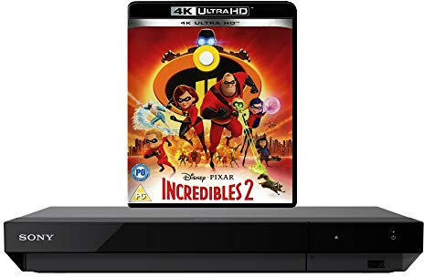 Sony UBP-X500 MULTIREGION Bundle with Incredibles 2 Ultra HD 4K Blu-ray Disc
