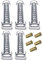 Bargain Brass Pool Cover Anchor and Spring Bundle for Safety Pool Cover for Inground Pools - 5 Pack - by Poolzilla