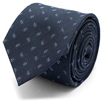 Brera67: elegante blaue Krawatte aus Seide und Wolle 148 x 8 Kaschmir | Krawatten für Herren | Krawatte Jungen | Accessoires Männer für Jacke und Anzug