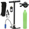 Alomejor Tauch-Sauerstofftank-Ausrüstung Unterwasser-Atemkit Luftversorgungspaket-Set 0,5 L Mini-Tauchflasche (Grün)