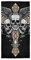 Totenkopf Gothic Kreuz Handtuch, Handtücher und Waschlappen für Badezimmer 15 x 30 Zoll