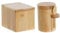 Salero y Azucarero bambu natural para cocina sol nacido (Pack)