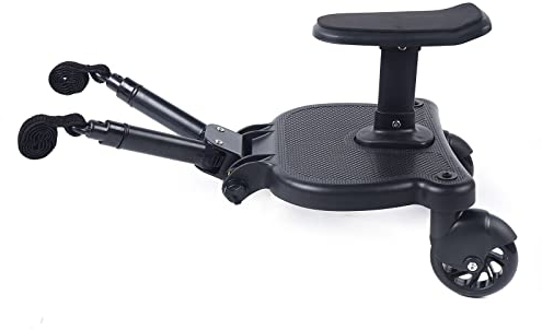 Marche pied poussette universel, skateboard avec siège, repose-pieds buggy board, planche poussette universelle, pour poussette universelle (25 kg)