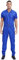 Sywiyi Herren Kurzarm Overall Jumpsuit Lange Einteiler Arbeitsoverall mit Gürtel Zipper Maleranzug Arbeitskleidung Blau XXL