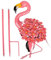 Flamingo-Figuren - Solar-Flamingo-Leuchtstangen, wetterfeste Flamingo-Beleuchtungsornamente mit Metallstangen, Solarleuchten für Terrasse im Freien