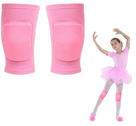 1 Paio Ginocchiere per bambini,Ginocchiere Pallavolo Bambina,Ginocchiere Danza,Ginocchiere Pallavolo Bambino,Ginocchiere Bambina,Ginocchiera Pallavolo Bambina,per Running Ginnastica Ritmica(S,Rosa)