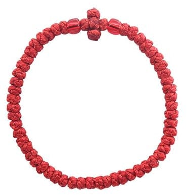 Griechisch-orthodoxes Gebetsarmband, handgefertigtes Gebetsarmband, christlicher Armreif, christliches Handgelenk, gesegnetes Gebetsband, Knoten-Armband, eleganter religiöser Schmuck für Damen und