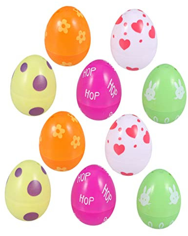 OFFIGAM 10 Pièces Oeufs de pâques ouverts décorations d'anniversaire de dinosaure coquetier Jouets pour bébé à bulles toys œufs de pâques Décorations de Pâques oeuf ouvert