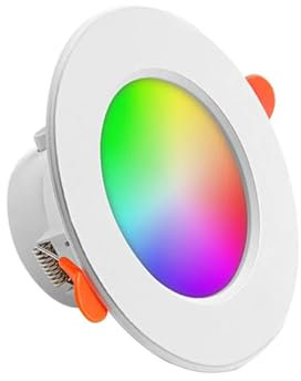 Quintaroa Bombilla LED RGB Tuya, Foco De Luz Descendente Regulable, Lámpara Compatible con Bluetooth, 10W, 85-265V, Control por Aplicación GB + CW + WW, Lámpara Inteligente(1PCS)