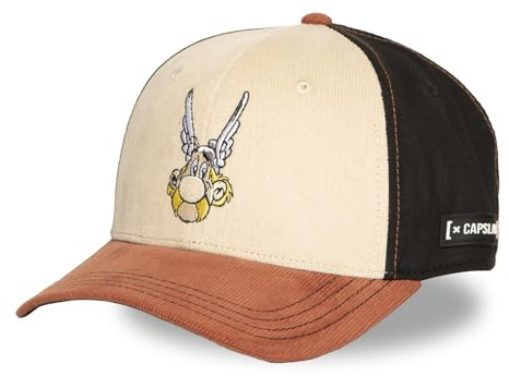 Capslab Asterix Semi Curved Cap Women/Men - Corduroy Baseball Snapback, with Peak Summer-Winter Spring Summer Autumn Winter