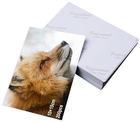 Wenrescry Papier Photo Brillant A6 10x15 cm, 230 g/m², 200 Feuilles, Papier Jet d’Encre Séchage Rapide, Couleurs Vives et Détails Fins, Idéal pour Impression Photo et Projets Créatifs